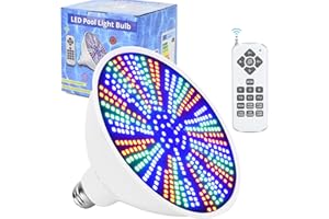Cynlink 120V 40W LED Color Changing Pool Lights for Inground Pool, RGB Swimming Pool Light Bulb with Remote, E26 Replacement Underwater Pool Light for Pentair and Hayward Pool Light Fixtures