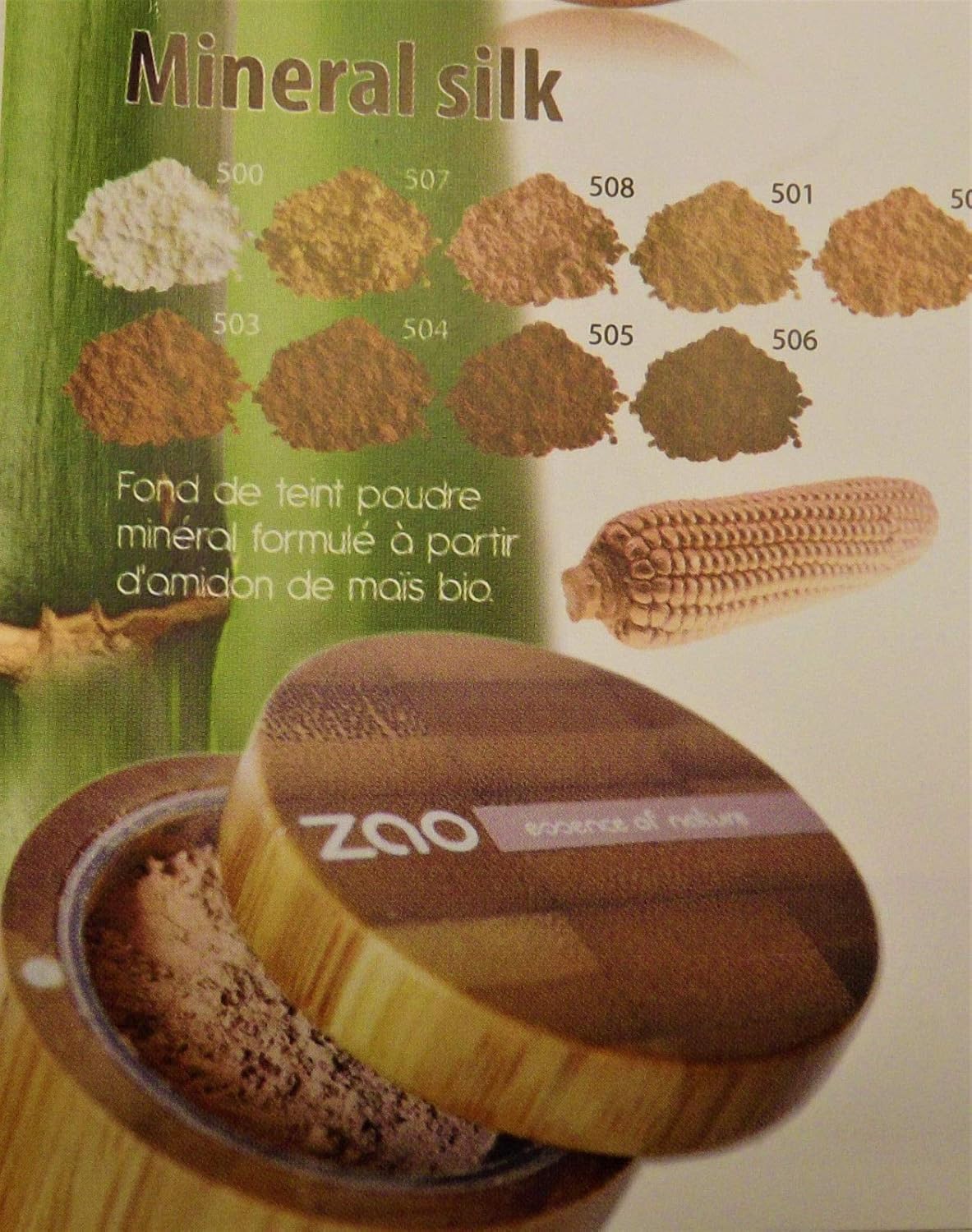 zao mineral silk foundation powder