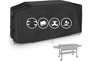 Hdenmist Grill Cover for Blackstone Bronco 5-Burner 44" Omnivore Propane Griddle, 75 inch Waterproof Outdoor Grill Cover Barb