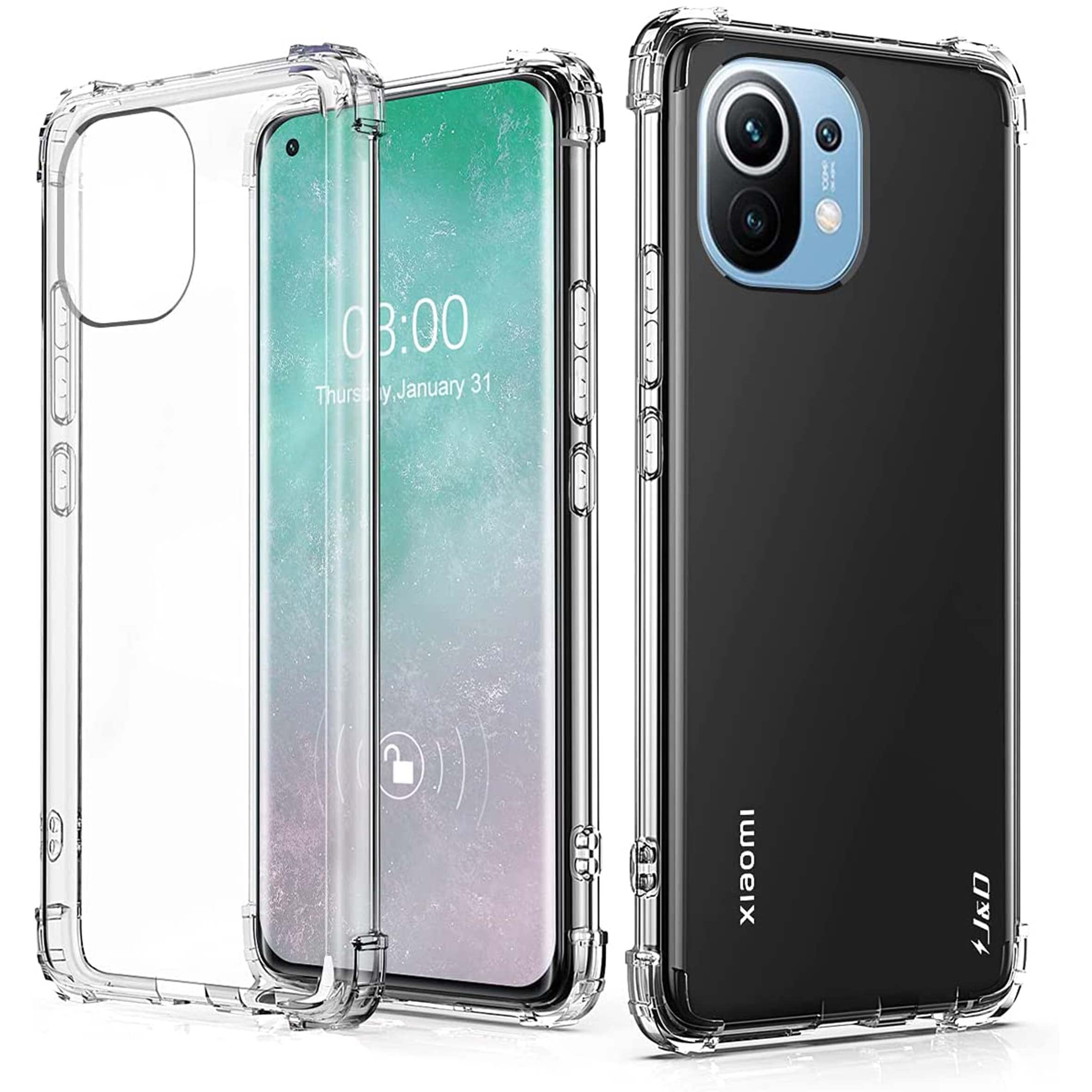 CaseISIUM 900898 Reinforced Transparent Case Compatible with Xiaomi Mi11