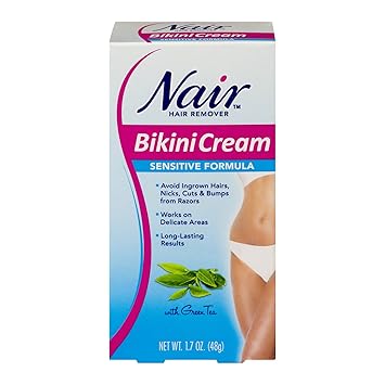 5 Pack Nair Hair Remover Bikini Cream With Green Tea Sensitive