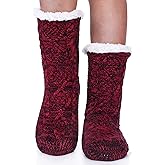 EBMORE Women Slipper Fuzzy Socks Fluffy Cozy Cabin Warm Winter Soft Thick Comfy Fleece Non Slip Home Socks