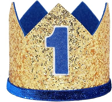 first birthday crown boy