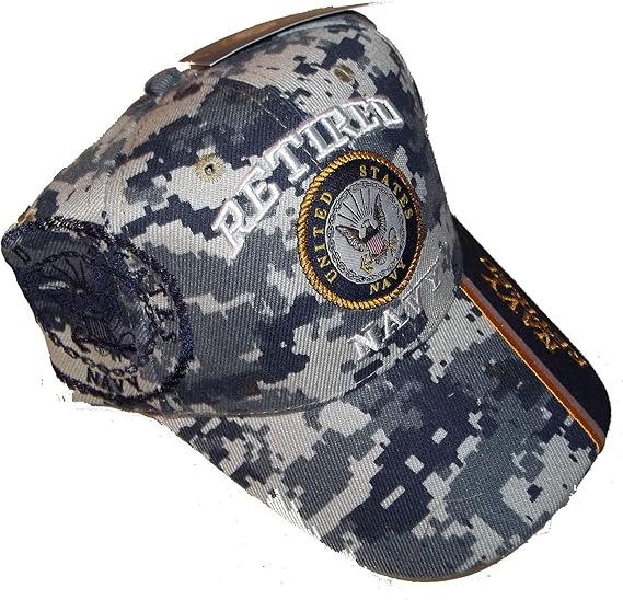 navy blue camo hat