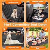 JOEJOY Dog Car Seat Cover Waterproof Back Seat Protector 119x137 cm view 3