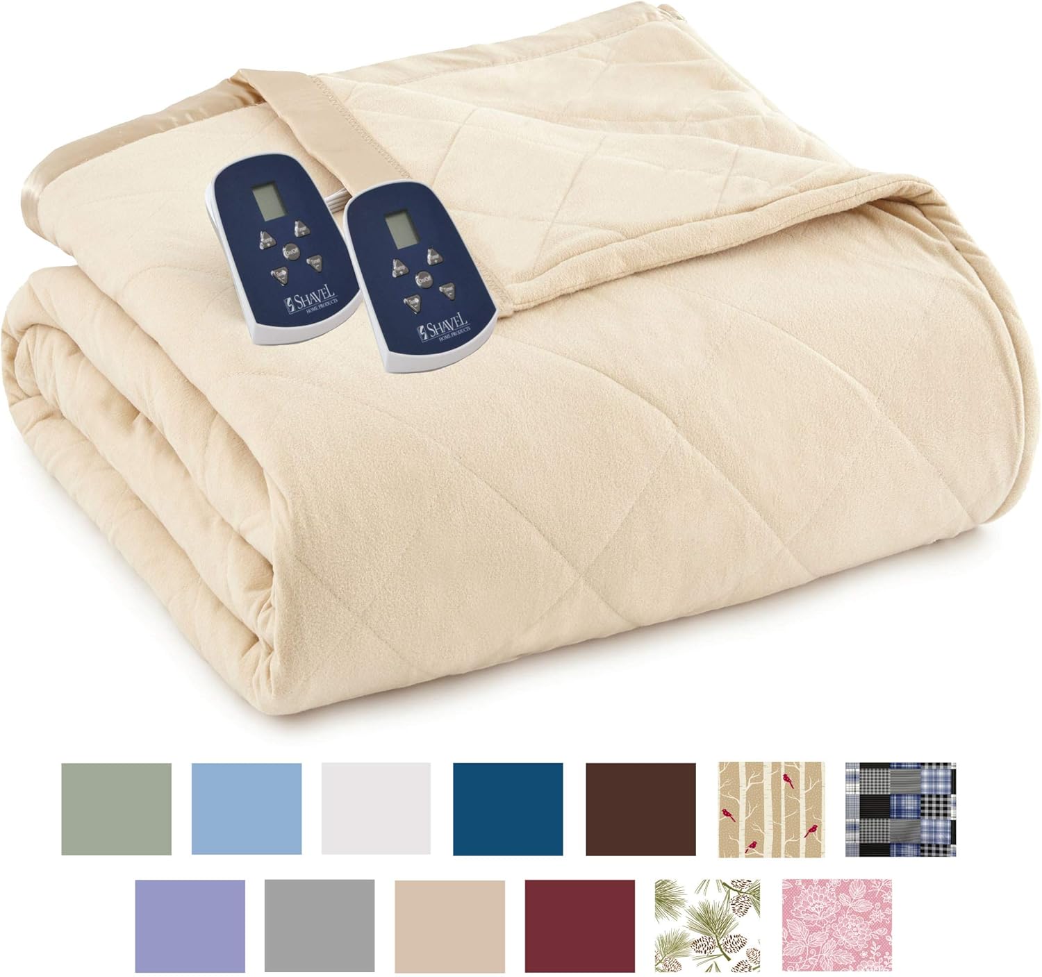 Thermee Micro Flannel Electric Blanket, Sand, King: Home & Kitchen