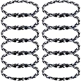 JEANUE 12Pack Baseball Necklaces for Boys, 18inches Braided Rope Tornado Titanium Sports Necklaces, Ideal for Baseball Team Gifts, Party Favors, Baseball Accessories Drip,Multi-Color