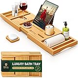 ROYAL CRAFT WOOD Premium Foldable Bathtub Tray
