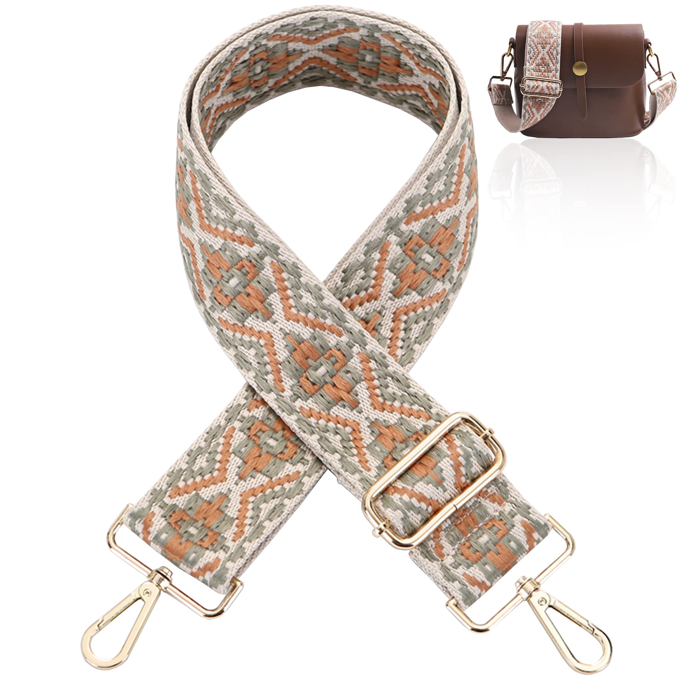 Adjustable Wide Shoulder Strap Replacement Belt Crossbody Canvas Bag Handbag