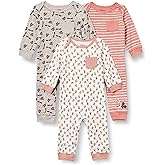 Amazon Essentials Disney | Star Wars | Princess Baby Girls' Cotton Coveralls, Pack of 3