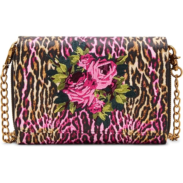 Amazon.com: Betsey Johnson Leopard Floral Wallet Crossbody