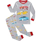 CM-Kid Little Boys Pajamas Toddler Boys Clothes Monster Truck Sleepwear Cotton 2 Pieces Pjs Kids Jammies Sets 2-7T