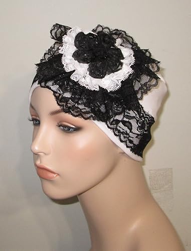 white flapper hat