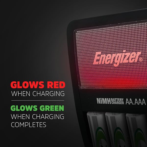 ENERGIZER RECHARGE VALUE CHARGER FOR NIMH RECHARGEABLE AA AND AAA BATTERIES