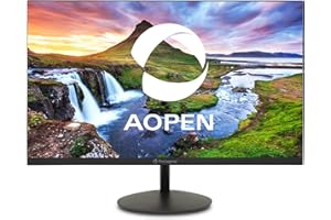 ACER AOPEN 27SA2 Hbi 27" Full HD (1920 x 1080) Zero-Frame Gaming Office Monitor | AMD FreeSync Technology | Ultra-Thin Stylish Design | 100Hz | 1ms-TVR | Low Blue Light | Tilt | HDMI & VGA Ports,Black