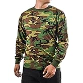 BACKBONE Mens Army Military Gym Training Outdoor Hunt Camp Camouflage Long Sleeve Tee T-Shirt