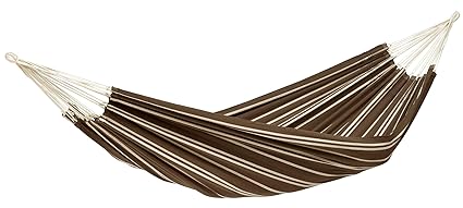Byer of Maine Recycled Cotton Single Brazilian Barbados Hammock by (Mocha)