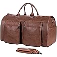 seyfocnia Convertible Travel Garment Bag,Carry on Garment Duffel Bag for Men Women - 2 in 1 Hanging Suitcase Suit Business Travel Bag