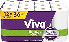 Viva Signature Cloth Paper Towels, 12 Triple Rolls, 129 Sheets per Roll