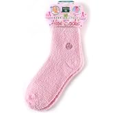 Earth Therapeutics Aloe Vera Socks &ndash; Infused with Natural Aloe Vera &amp; Vitamin E &ndash; Helps Dry Feet, Cracked Heels, Calluses, Rough Skin, Dead Skin - Use with Your Favorite Lotions - Pink