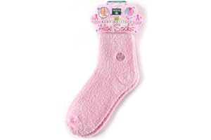 Earth Therapeutics Aloe Vera Socks – Infused with Natural Aloe Vera & Vitamin E – Helps Dry Feet, Cracked Heels, Calluses, Rough Skin, Dead Skin - Use with Your Favorite Lotions - Pink