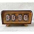 Handmade Nixie Tube Clock IN-12 - Made in Ukraine - Vintage Retro Table Clock - Wooden Desk Nixie Tube Clock