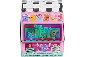 JUST PLAY Disney Munchlings Micro Munch Vending Machine, Collectible Munchlings Figures, for Boys and Girls, Ages 3 and up