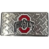Ohio State University Buckeyes Diamond Metal College License Plate Wall Sign Tag