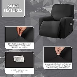 ULTICOR Squared Jacquard Design, 4-Piece, 1 Seat