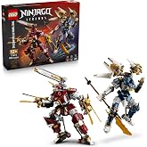 LEGO NINJAGO The Twin Titan Mechs 71870 | Building Toys for Boys &amp; Girls, Ages 12+, Posable Mech Action Figures, 3 Minifigures, 1,707 pieces, Gift for Birthdays