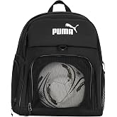 PUMA Pitch Ball Backpack with Front Mesh Ball Compartment &amp; Ventilated Shoe Pocket