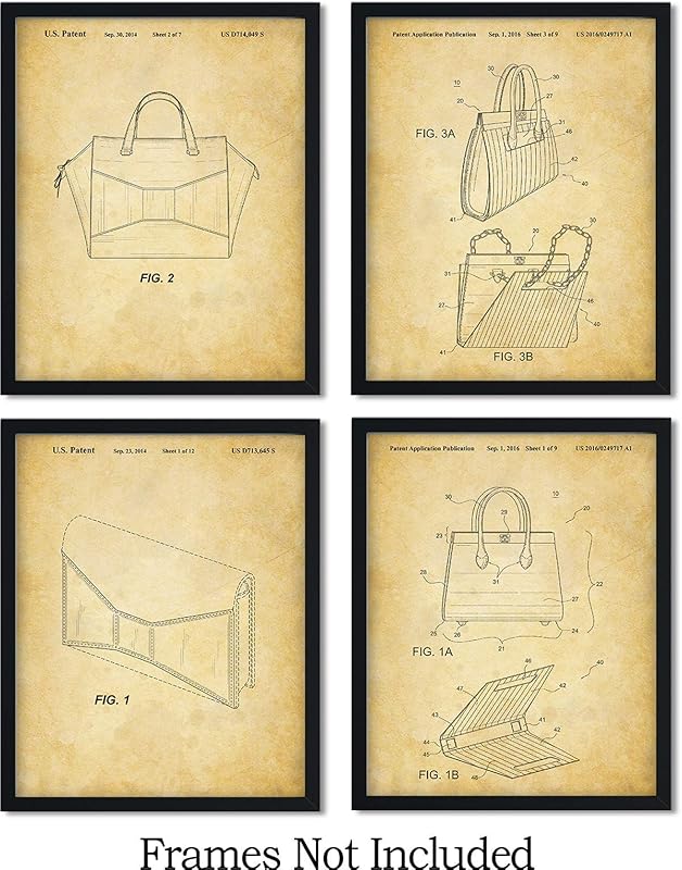 Set Of Four Wall Art Decor For Kate Spade Lovers Kate Spade Patent
