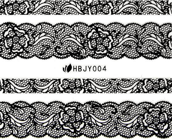 Amazon ネイルシール レース 選べる96種類 Rs シルバー 04 ａｑｕａ ｎａｉｌ シール ステッカー 通販