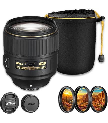 Amazon.com : Nikon AF-S FX NIKKOR 105mm f/1.4E ED Lens with Auto