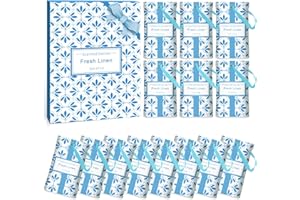 SCENTORINI Linen Scented Sachets for Drawers and Closets, 14 Packs, Long-Lasting Sachets Bags Wardrobe Freshener, for Drawers