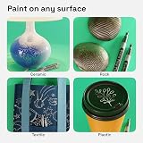 ARTISTRO 2 Silver Metallic Acrylic Paint Pens 0.7mm Extra-Fine Tip view 2