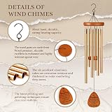 Leebbsin Grandma Wind Chime – 6 Aluminum Tubes Garden Decoration Gift for view 7
