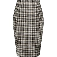 Women's Ponte Stretch A-Line Skirt With Pockets - Pull-On Comfort Skirt For Work & Casual Wear