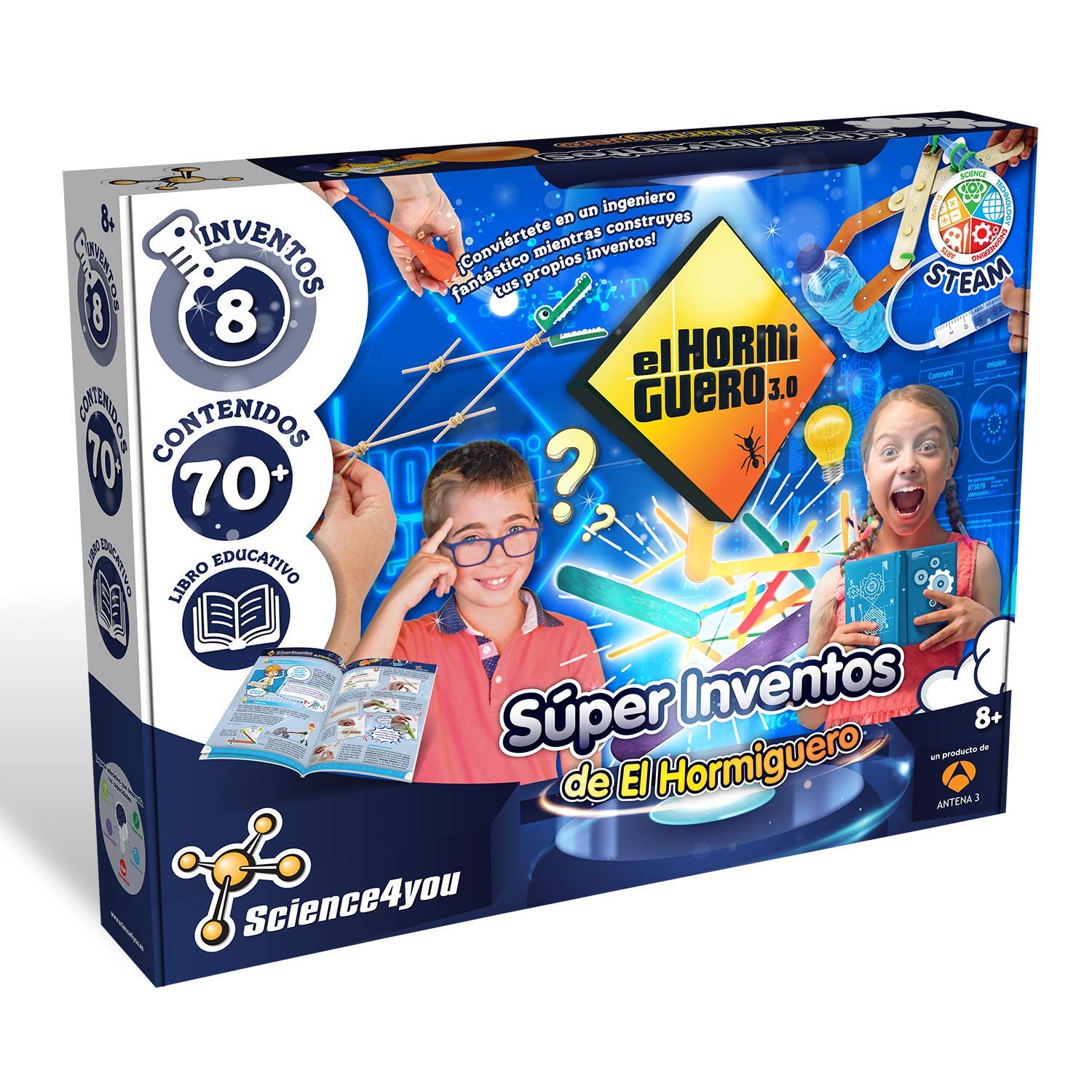 Science4you - Super Ant Invents-Scientific and Educational Games and Toys for Girls + 8 Years, Multicoloured (80002758)