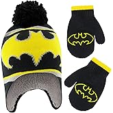 DC Comics Boys Winter Accessory Hat, Scarf and Toddler Mitten, Batman Beanie for Ages 2-4