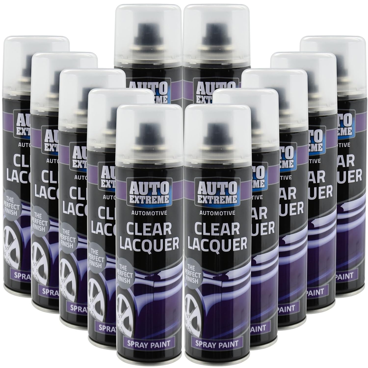 All Purpose Automotive Spray Paint 250ml Can Clear Lacquer Finish Aerosol Metal Interior