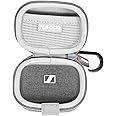 RLSOCO Hard Case for Sennheiser Momentum True Wireless 4/3 Smart Earbuds (Grey)