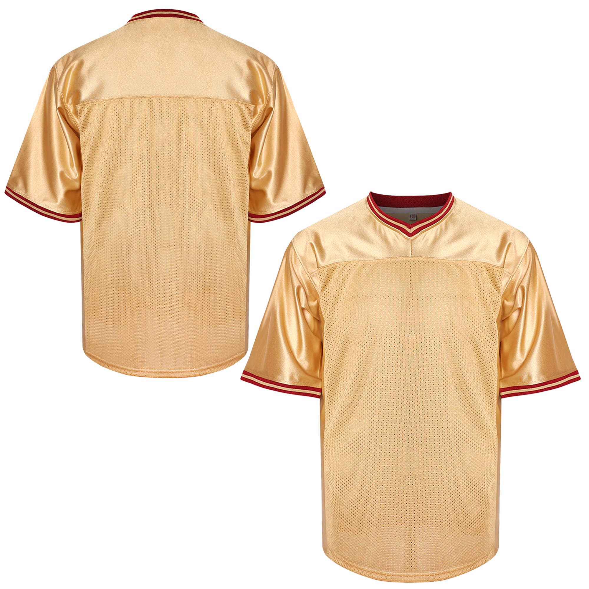 MESOSPERO Blank Football Jersey,Men's 90s Hip Hop