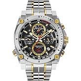 Bulova Men's Icon High Precision Quartz Chronograph Watch, Curved Mineral Crystal