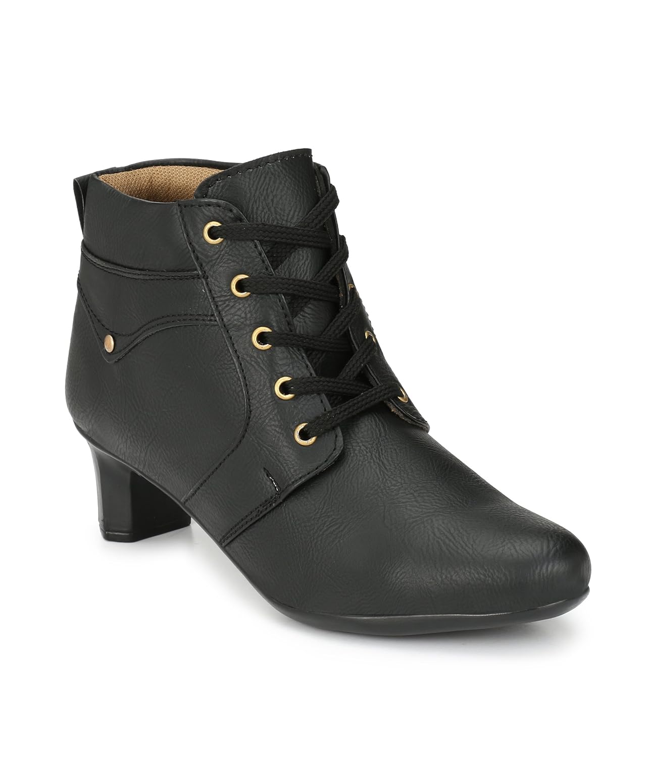 neso women's leather boots (black)