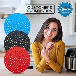 Reusable Air Fryer Liners 3 Pack for 5-7QT Fryers