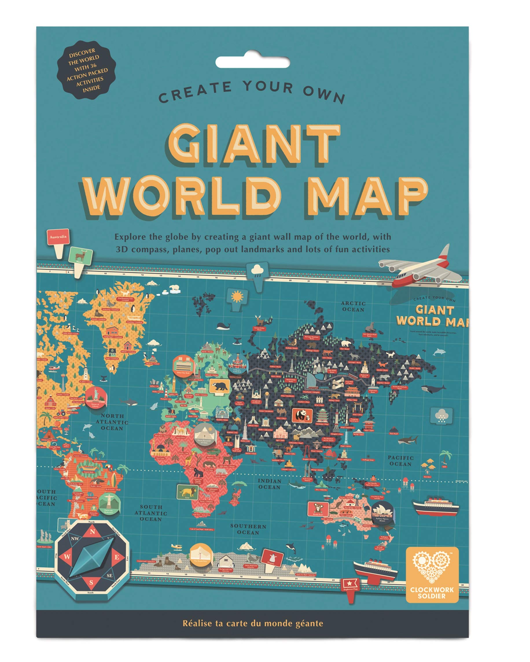 Clockwork Soldier Create Your Own GIANT WORLD MAP