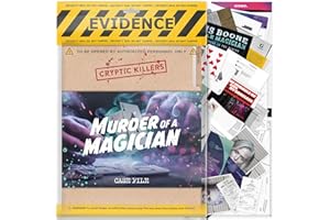 Cryptic Killers Unsolved murder mystery game - Cold Case Files Investigation Detective clues/evidence - Solve the crime - For