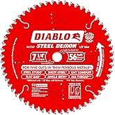Freud D0756F Diablo Steel Demon Ferrous Cutting Saw Blade 7-1/4-Inch by 56t 5/8-Inch Arbor