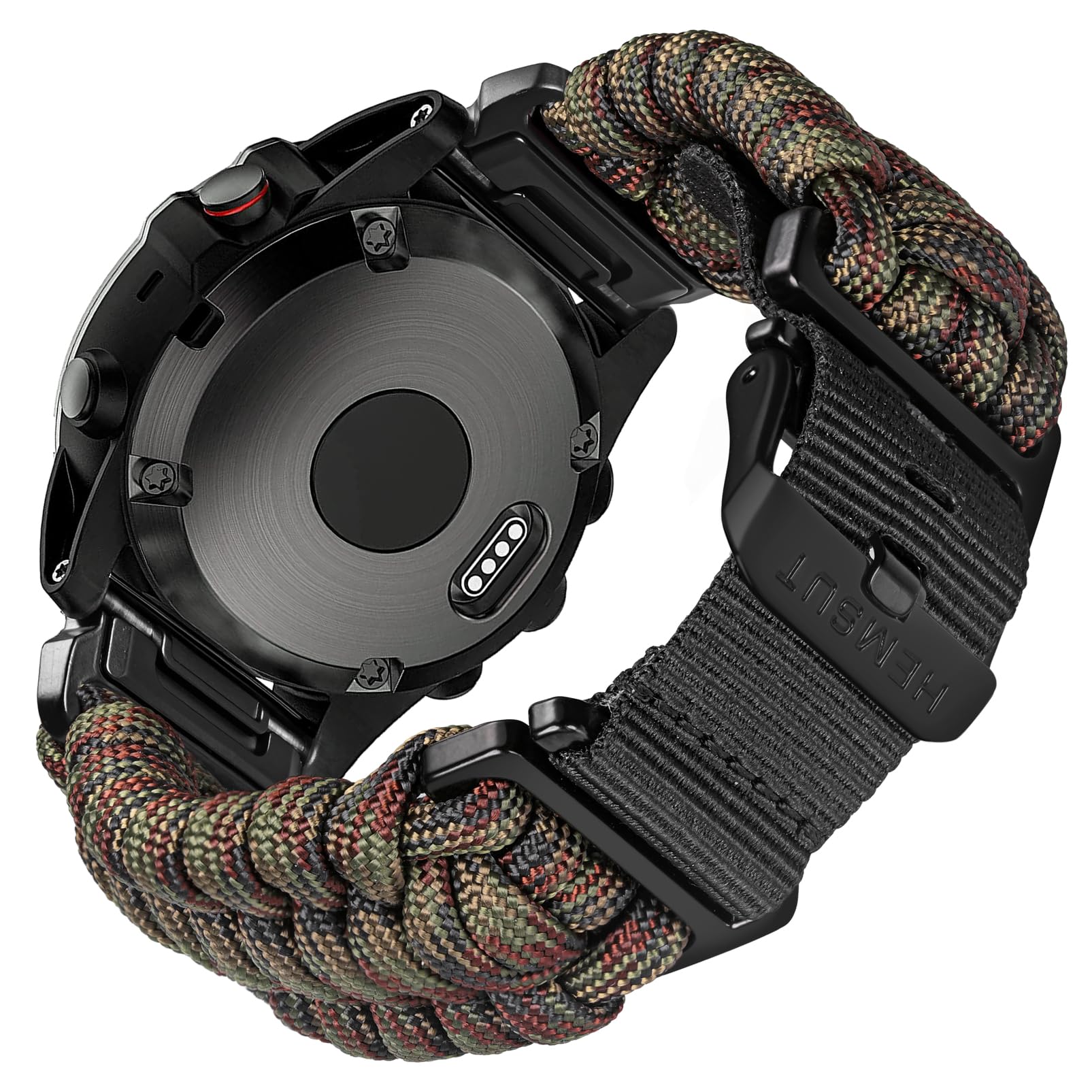 torbollo Compatible With Fēnix, Paracord Watch Band Sports Strap For Fēnix/Forerunner/Approach/MARQ/quatix/D2 Series Tough Replacement Band For Men
